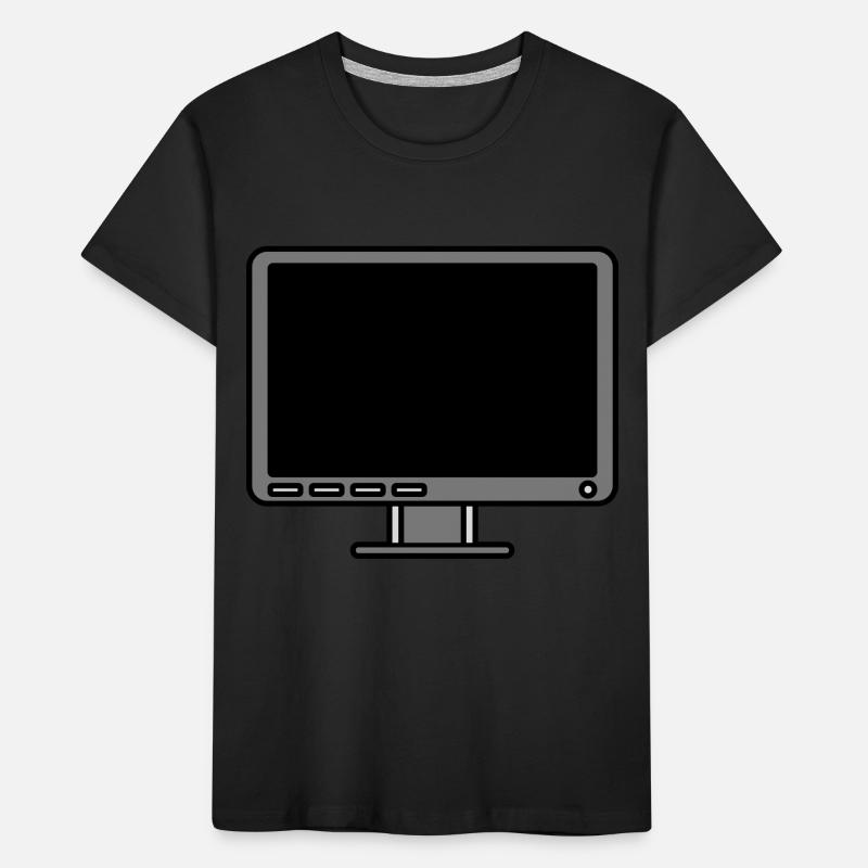 Icon Logo Computer Bildschirm Kinder Premium Bio T-Shirt