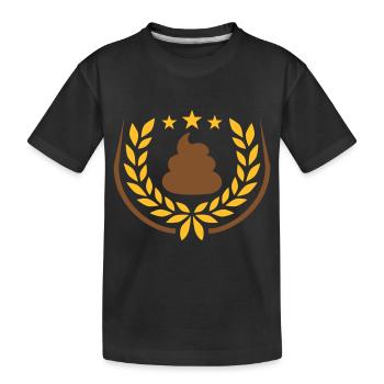 Fucking pile of laurel wreath stars - Kids' Premium Organic T-Shirt - black - Front