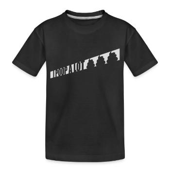I poop a lot - Kids' Premium Organic T-Shirt - black - Front