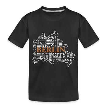 Berlin Vibes-Streetwear für Hauptstadt-Liebhaber - Kinder Premium Bio T-Shirt - Schwarz - Vorne