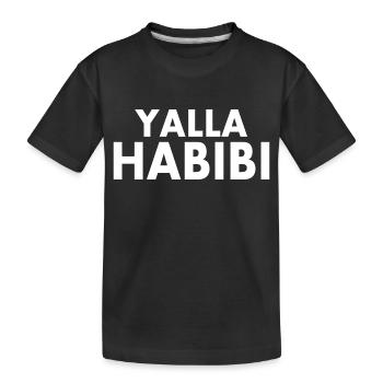 Yalla habibi - Kinder Premium Bio T-Shirt - Schwarz - Vorne