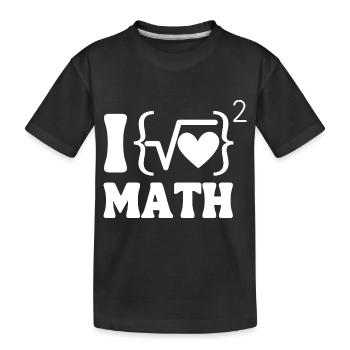 J’adore math white edition - T-shirt bio Premium Enfant - noir - Devant