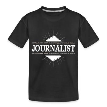 Journalist Beruf - Kinder Premium Bio T-Shirt - Schwarz - Vorne