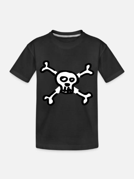 pirate skull - T-shirt bio Premium Enfant - noir