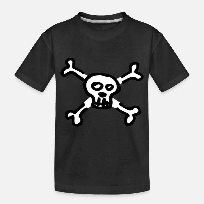 pirate skull - T-shirt bio Premium Enfant - noir