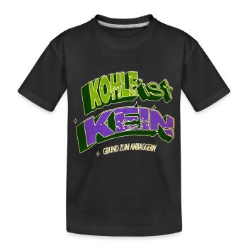 bienchen activist apparel umweltbewusst - Kinder Premium Bio T-Shirt - Schwarz - Vorne