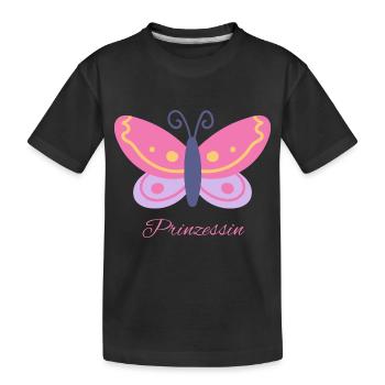 Meine Prinzessin - Kinder Premium Bio T-Shirt - Schwarz - Vorne