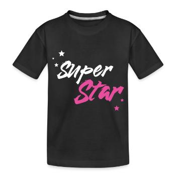 Super Star - Kinder Premium Bio T-Shirt - Schwarz - Vorne