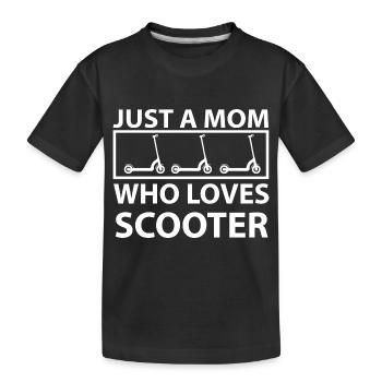 E-Scooter Scooter - Kids' Premium Organic T-Shirt - black - Front