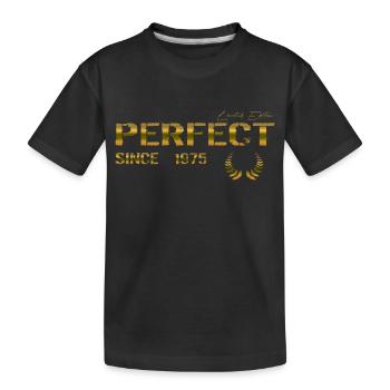 Perfect since 1975 - Kinder Premium Bio T-Shirt - Schwarz - Vorne