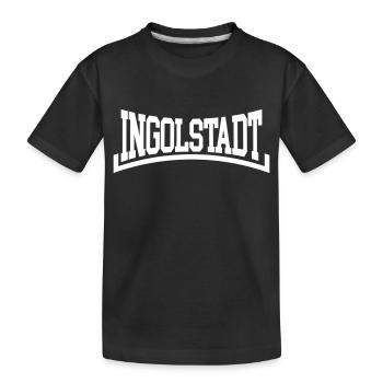 Ingolstadt - Kinder Premium Bio T-Shirt - Schwarz - Vorne