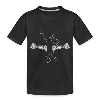 Club de tennis Joueurs de tennis Amateurs de tennis Tennis - T-shirt bio Premium Enfant - noir - Devant