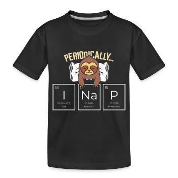 Regelmäßig ein Nap machen - Schlaf - Kinder Premium Bio T-Shirt - Schwarz - Vorne