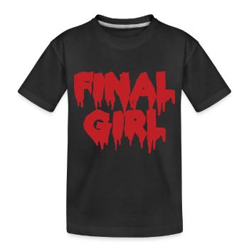 FINAL Girl Horror Film Gift Idea - Kids' Premium Organic T-Shirt - black - Front