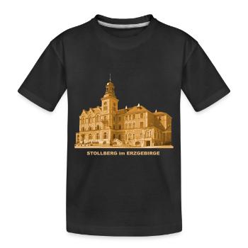 Stollberg Mairie District d’Erzgebirge Ville de Saxe - T-shirt bio Premium Enfant - noir - Devant