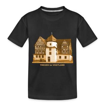 Treuen Schloss Vogtland Saxe - T-shirt bio Premium Enfant - noir - Devant
