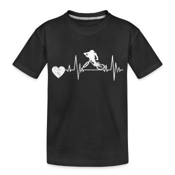Cycling Cycling Cycling Cyclists - Kids' Premium Organic T-Shirt - black - Front