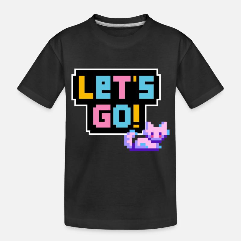 Let's Go! - Kinder Premium Bio T-Shirt - Schwarz
