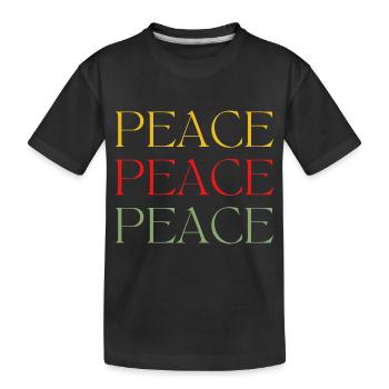 Farbenfrohes Zimmer - Kinder Premium Bio T-Shirt - Schwarz - Vorne