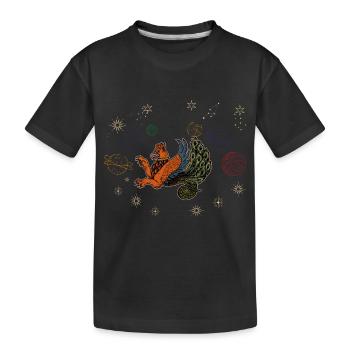 Faravahar Zoroastrismus Simurgh Persien - Kinder Premium Bio T-Shirt - Schwarz - Vorne