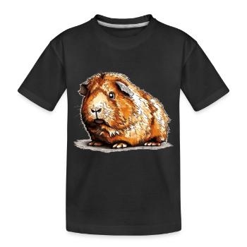 Les cochons d’Inde sont juste d’excellents animaux de compagnie - T-shirt bio Premium Enfant - noir - Devant