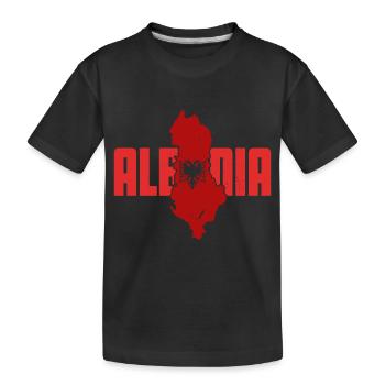 République d’Albanie Albanie Shqipëria Tirana Albanais - T-shirt bio Premium Enfant - noir - Devant
