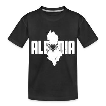 République d’Albanie Albanie Shqipëria Tirana Albanais - T-shirt bio Premium Enfant - noir - Devant