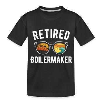 Strandurlaub für Rentner Boilermaker-Sonnenbrille - Kinder Premium Bio T-Shirt - Schwarz - Vorne