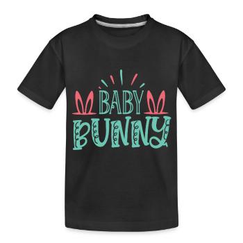 Baby Bunn 01 - Kinder Premium Bio T-Shirt - Schwarz - Vorne