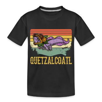 Quetzalcoatl Axolotl Mexique Divinité Aztèque - T-shirt bio Premium Enfant - noir - Devant