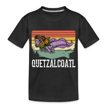 Quetzalcoatl Axolotl Mexique Divinité Aztèque - T-shirt bio Premium Enfant - noir - Devant