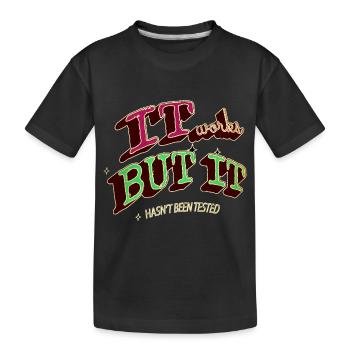 Cadeau préféré des papas Admin Humour de l’ordinateur - T-shirt bio Premium Enfant - noir - Devant