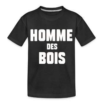 Homme des bois - T-shirt bio Premium Enfant - noir - Devant