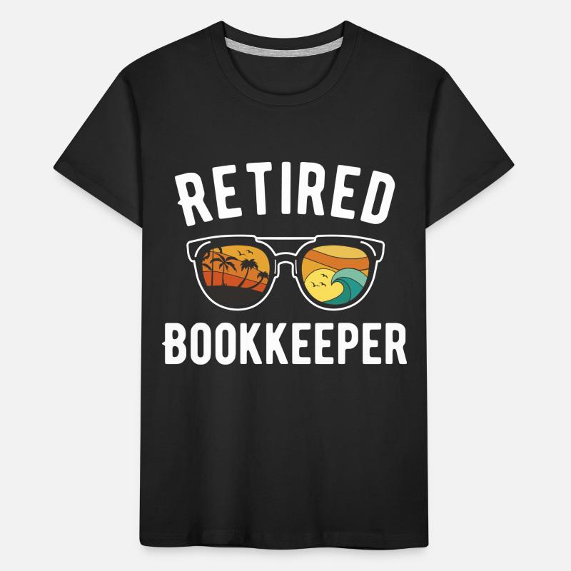 Comptable à la retraite Beach Relaxation Design T-shirt bio Premium Enfant