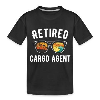 Retired Agent's Beach Vacation Look - Kinder Premium Bio T-Shirt - Schwarz - Vorne
