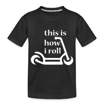 E-Scooter Scooter - T-shirt bio Premium Enfant - noir - Devant