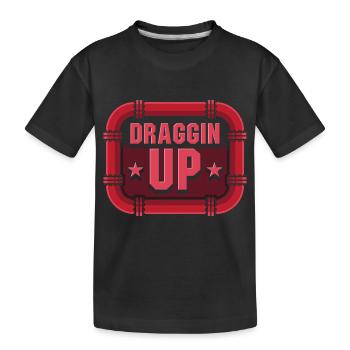 Hochziehen - Kinder Premium Bio T-Shirt - Schwarz - Vorne