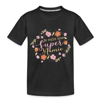 Je Suis Une Mamie - T-shirt bio Premium Enfant - noir - Devant