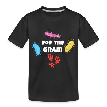 Für den Gram-Mikrobiologen - Kinder Premium Bio T-Shirt - Schwarz - Vorne