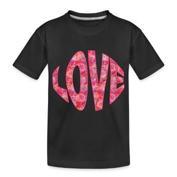 L’amour pur - T-shirt bio Premium Enfant - noir - Devant