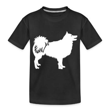 Hund Dog - Kinder Premium Bio T-Shirt - Schwarz - Vorne