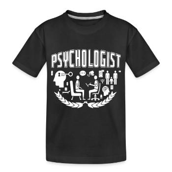 Psychologist Psychologist Job - Kids' Premium Organic T-Shirt - black - Front