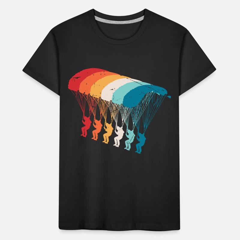 Skydive Evolution: Fallschirmspringer Design Kinder Premium Bio T-Shirt