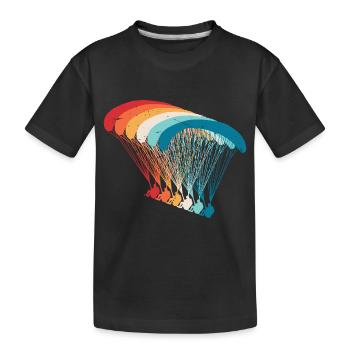 Skydive Evolution: Conception de parapente - T-shirt bio Premium Enfant - noir - Devant