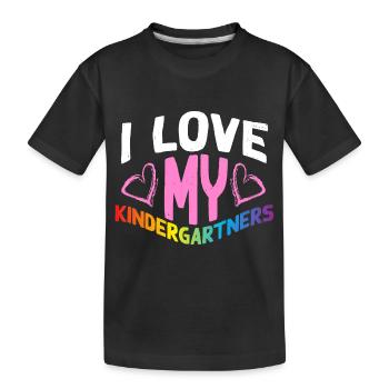 École maternelle! - T-shirt bio Premium Enfant - noir - Devant