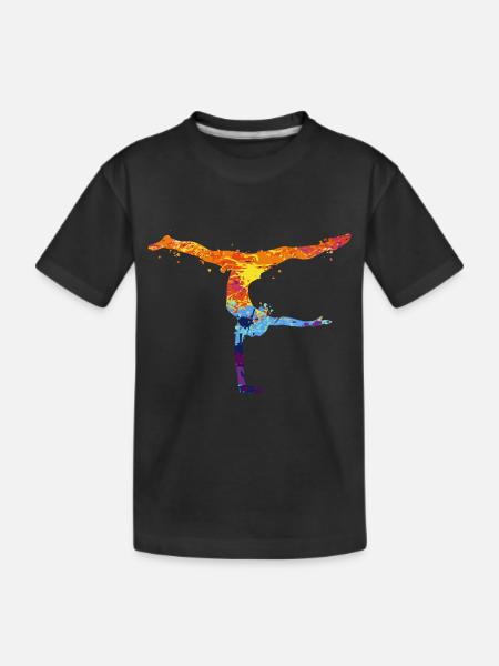 Turnen Turnen - Kinder Premium Bio T-Shirt - Schwarz