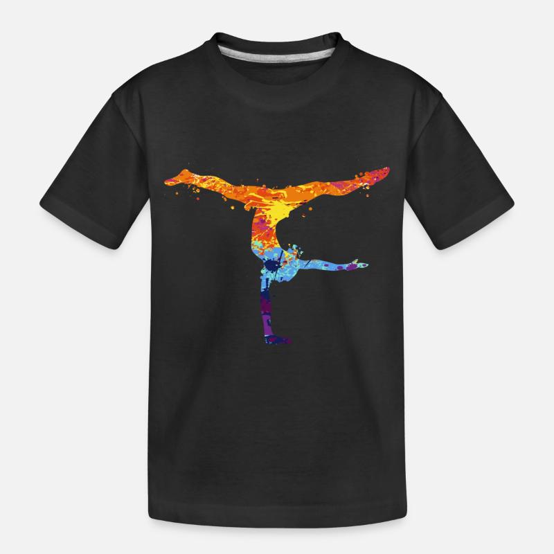 Turnen Turnen - Kinder Premium Bio T-Shirt - Schwarz