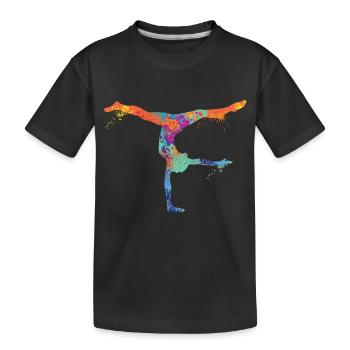 Gymnast - Kids' Premium Organic T-Shirt - black - Front