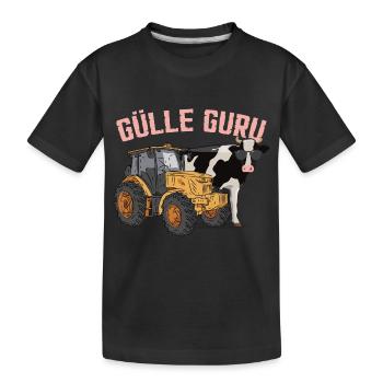 Gülle Guru - Kinder Premium Bio T-Shirt - Schwarz - Vorne