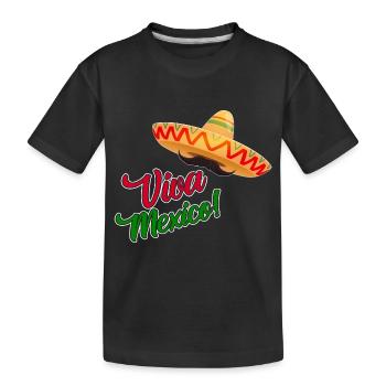 Viva Mexico - Fiesta Party - Kinder Premium Bio T-Shirt - Schwarz - Vorne